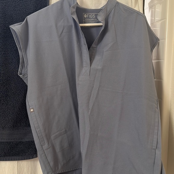 Figs Tops Figs Vapor Blue Color Small Rafaela Top Poshmark